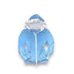 Y2K Sweatshirt Velour Baby Blue (XS/S) - Fashion Aftermath
