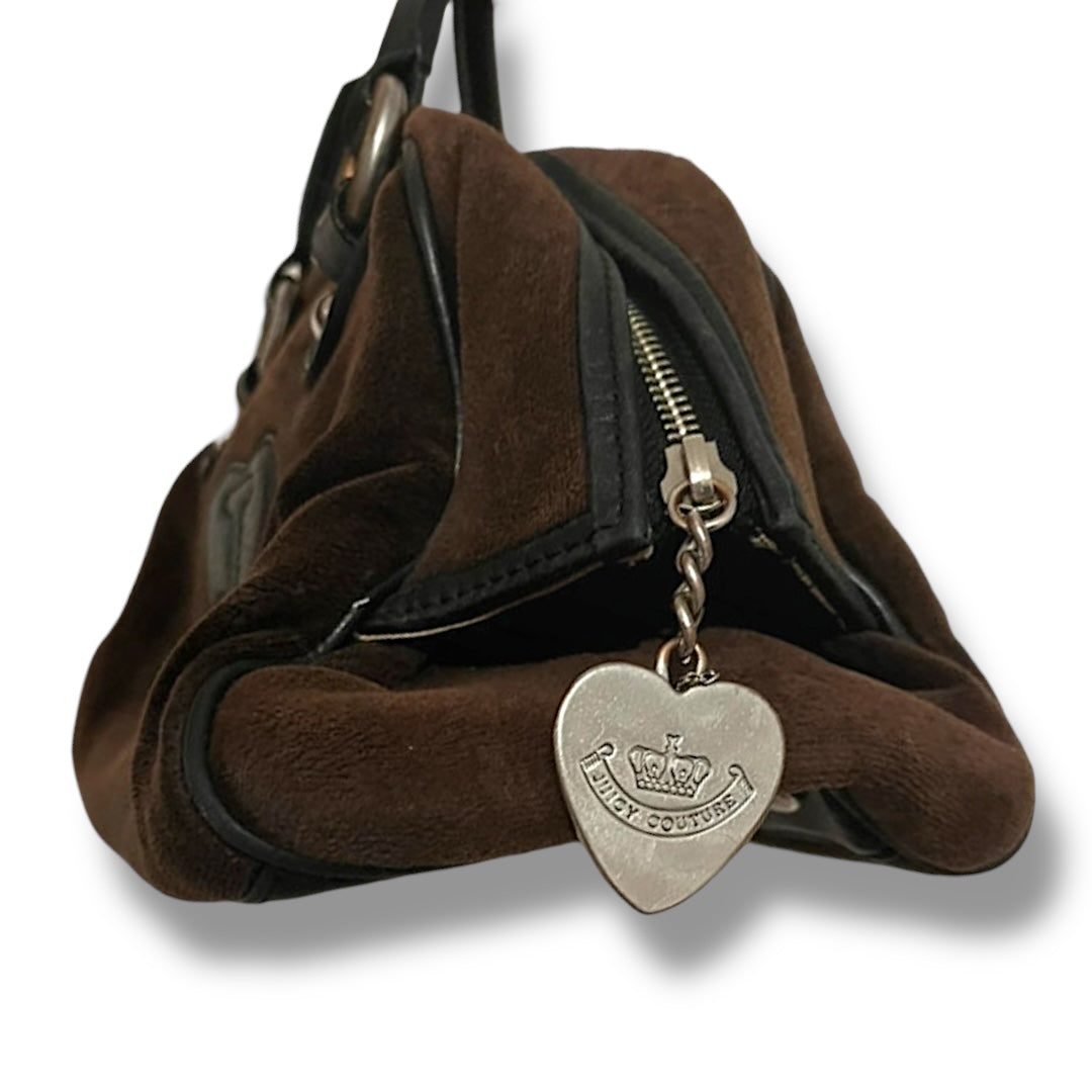 Juicy Couture Bag bowler charm 2000s vintage Y2K brown