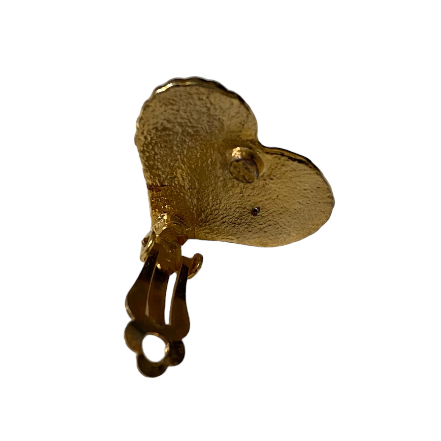 Vintage Clip On Golden Heart