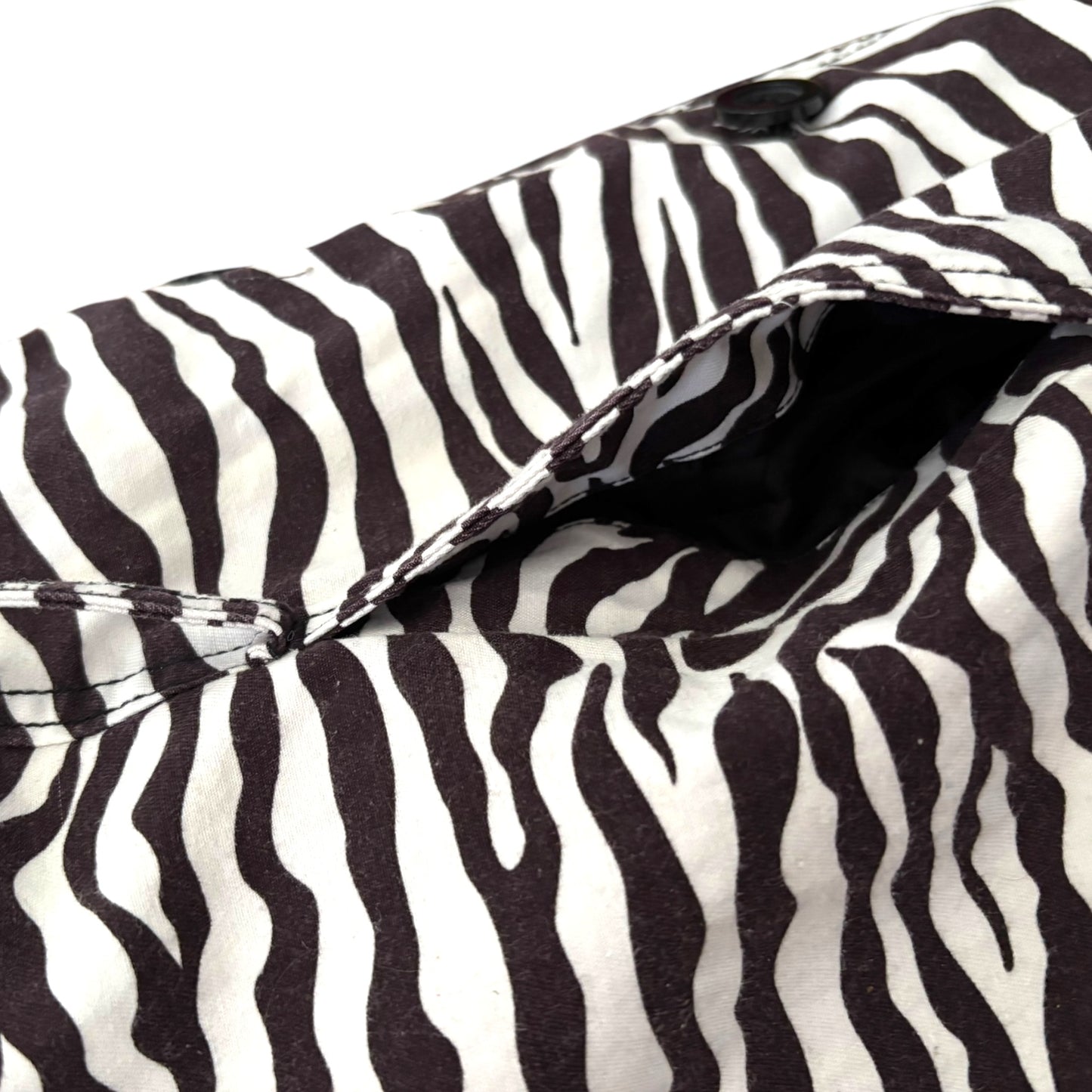 Y2K Vintage Jacket Zebra Look (M)