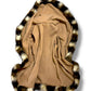 Beige Vintage ponchos Vest Jacket Fur imitation (S-L)
