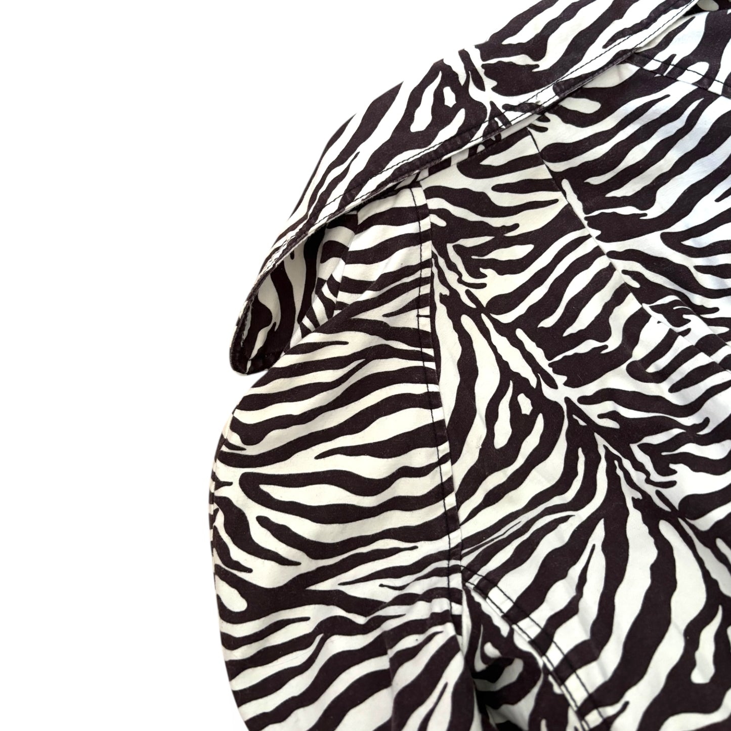 Y2K Vintage Jacket Zebra Look (M)