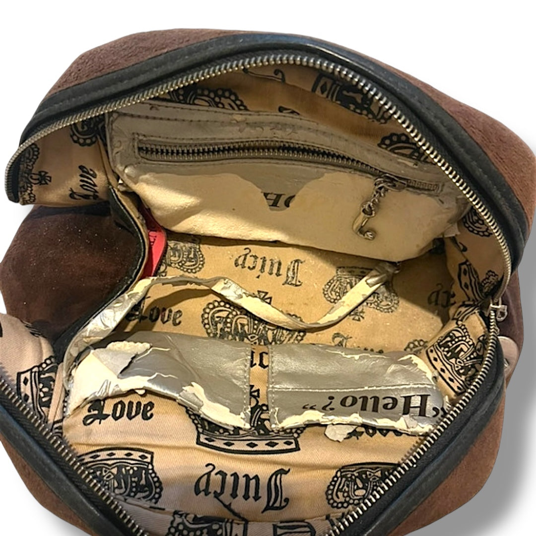 Juicy Couture Bag bowler charm 2000s vintage Y2K brown