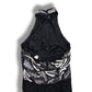 Luxury Vintage Dress Silk Black Tie Oleg Cassini (S)