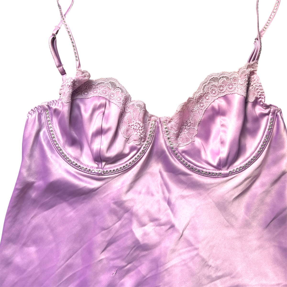 Victoria secret slip dress rhinestone lilac size M