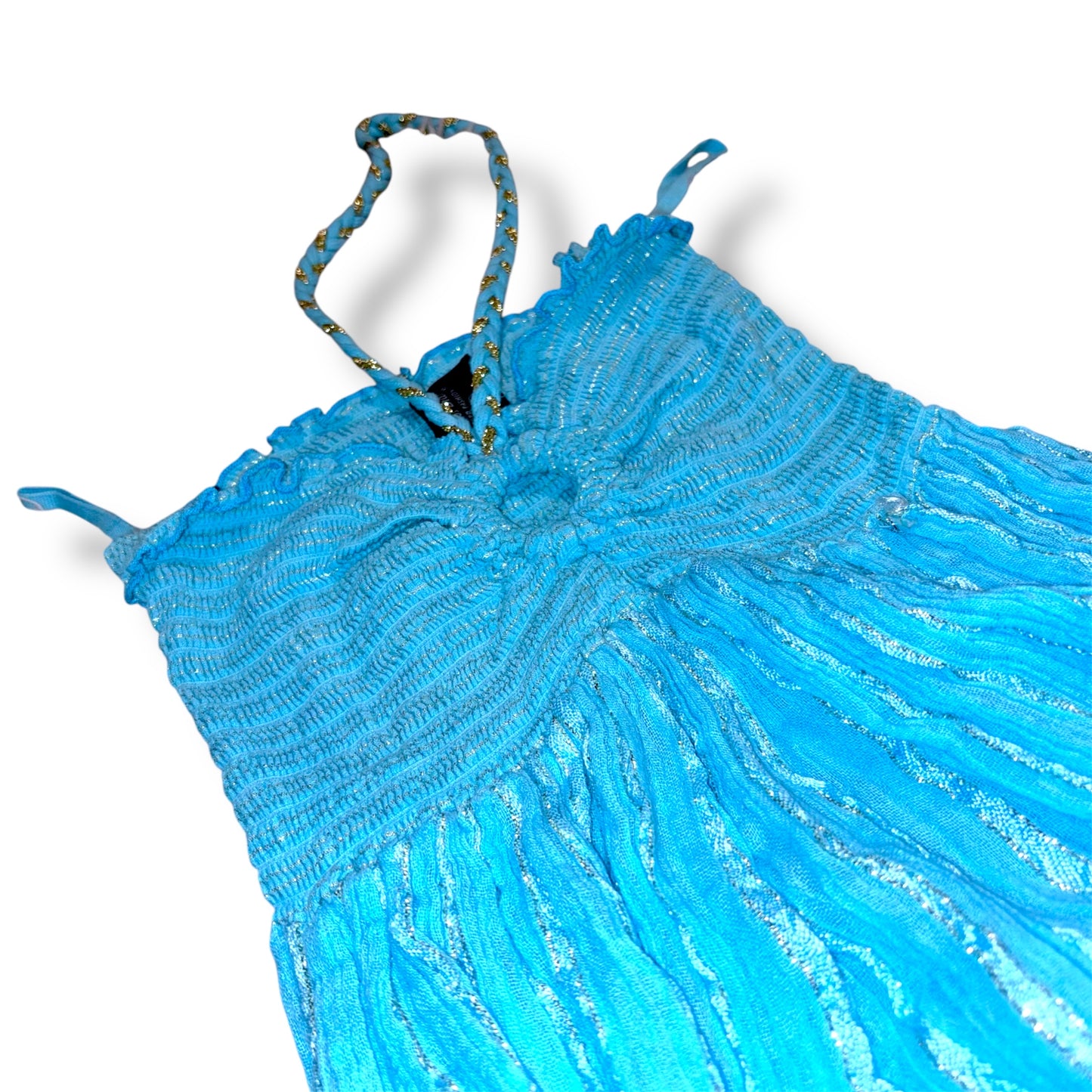 Fairy core Y2K Tube Top turquoise (S)