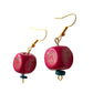Vintage Earrings Pink Dice