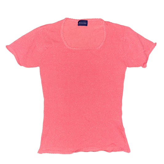 BASIQU Glamourous Coral T-shirt Slim Fit Size M