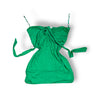 Y2K top - green tube top - vintage clothing - thrift store - vintage store - London - sustainable fashion with fashion aftermath 