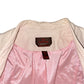 Leather Jacket Vintage Rose Pink Long Sleeve (M) - Fashion Aftermath