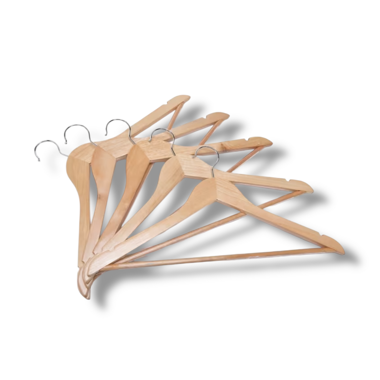 Clothing hangers wooden wardrobe 10x bundle