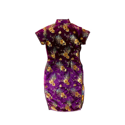 CATHAYA: Luxurious Shiny Silk Chinese Straight Mini Dress Sleeve (M) Fashion Aftermath CATHAYA: Luxurious Shiny Silk Chinese Straight Mini Dress Sleeve (M) Fashion Aftermath