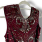 LACE & BEAD Sequin Midi Dress Vintage Party A-Line Y2K
