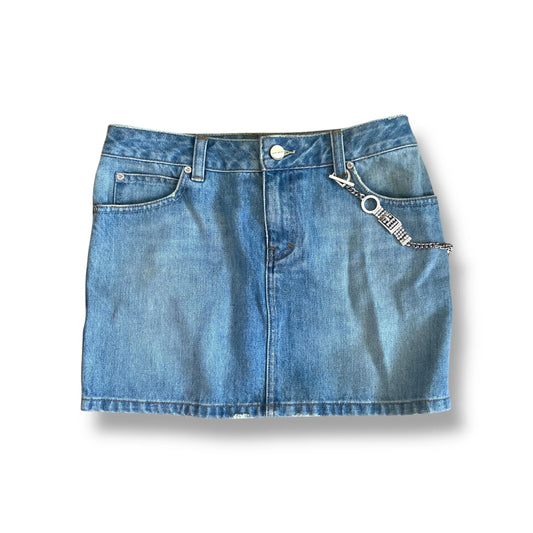 Y2K Jeans Skirt Mini Chain Karen Millen (S)