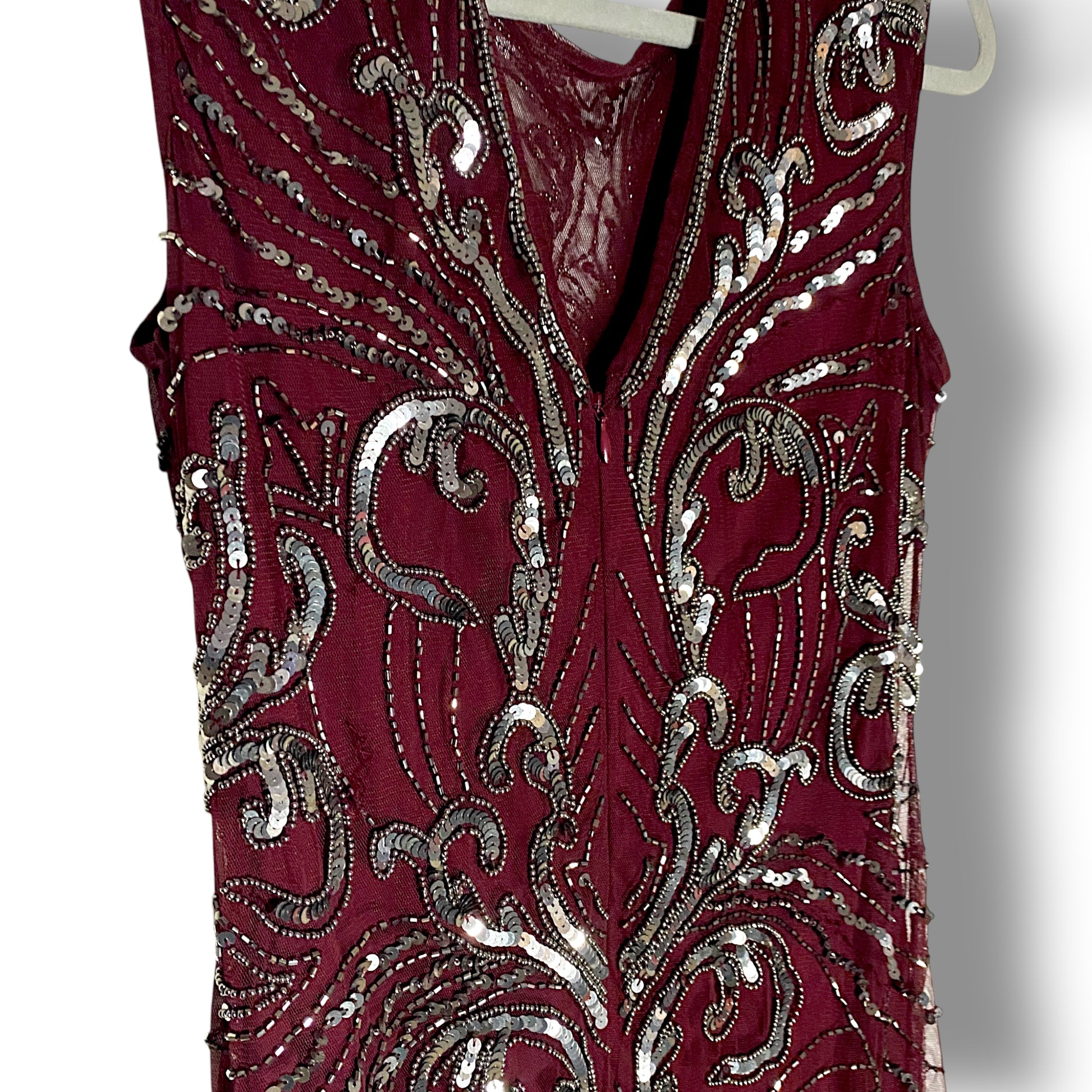 Sequin Midi Dress Vintage Party A-Line Y2K