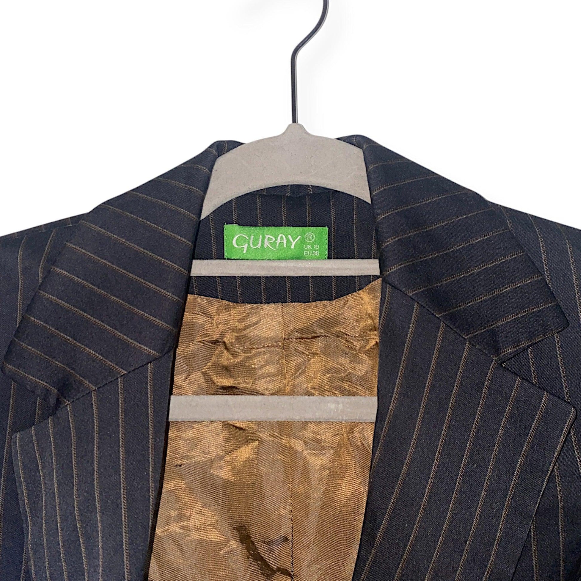 Striped Blazer Tailored Lined Vintage Women's (S/M) - Fashion Aftermath