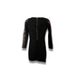 Vintage Mini Dress Bodycon Embellished Sleeves (XS) - Fashion Aftermath