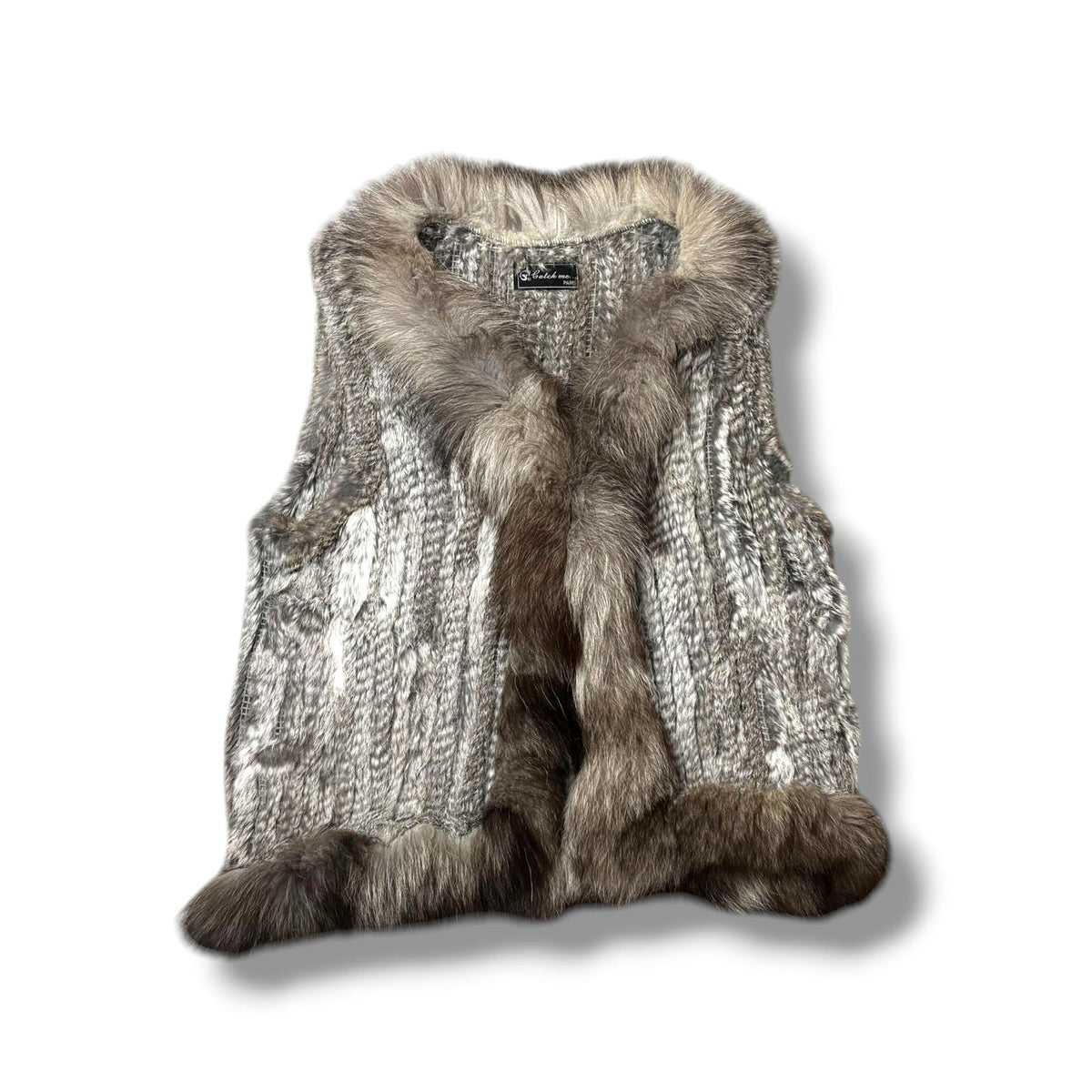 Real Fur Vest Vintage Rabbit
