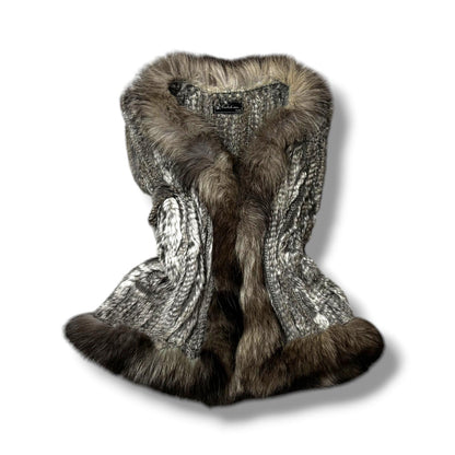 Real Fur Vest Vintage Rabbit