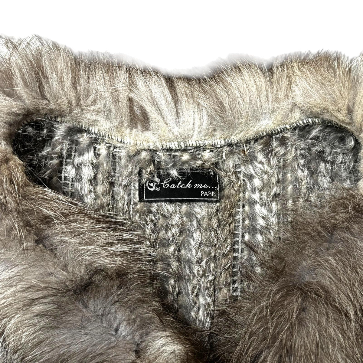 Real Fur Vest Vintage Rabbit