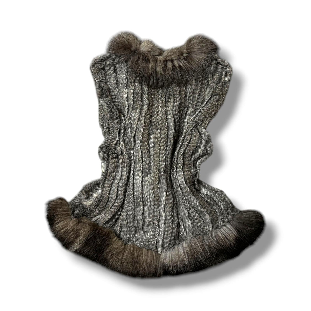 Real Fur Vest Vintage Rabbit