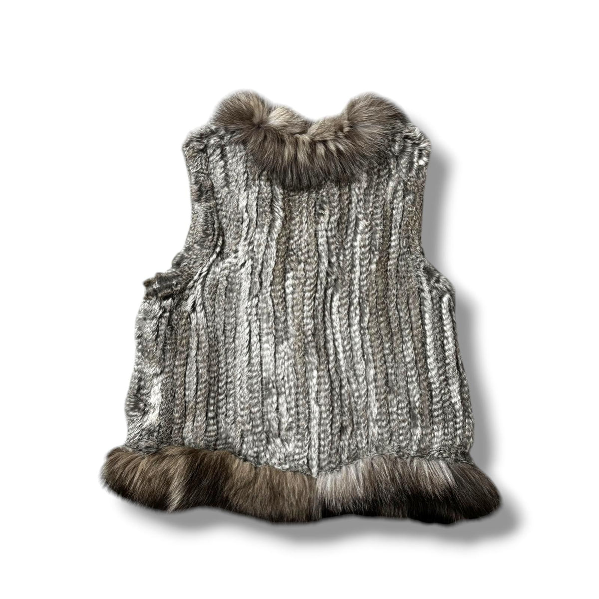 Real Fur Vest Vintage Rabbit