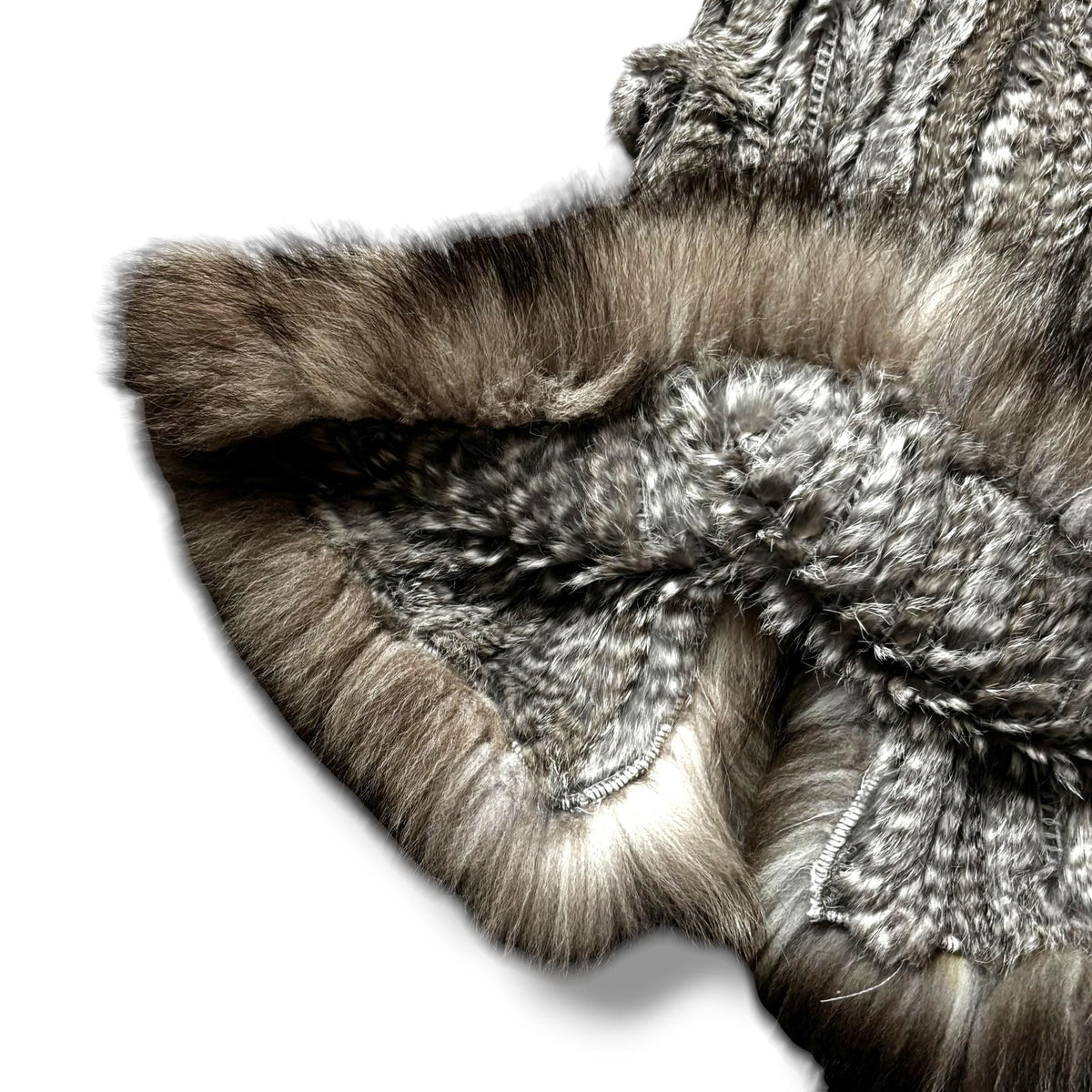 Real Fur Vest Vintage Rabbit