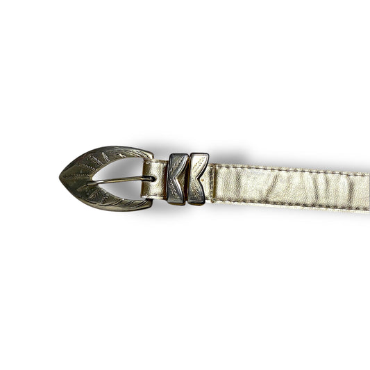 Y2K Belt Gold Vintage Buckle by A.BROD (S) - Fashion Aftermath