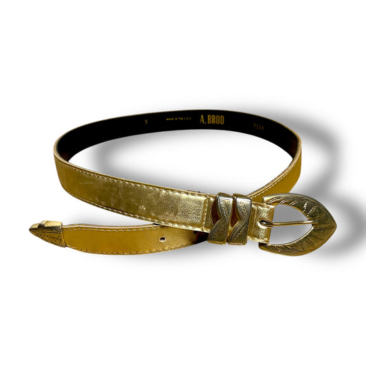 Y2K Belt Gold Vintage Buckle by A.BROD