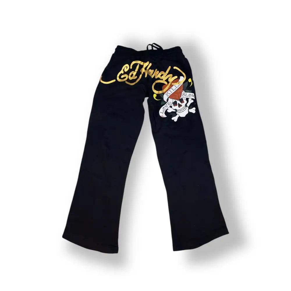 Ed hardy tracksuit black womens S - Fashion Aftermath