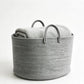 Laundry Basket Large Rope Jute Grey | Y2K Clothing | Thrift Store