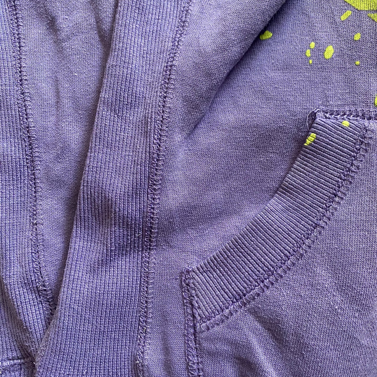 Joshua Perets: Hoodie Vintage Y2K Purple Dog Print Embroidery Cotton (XS)
