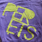 Y2K Hoodie Slim Fit Purple Cotton (XS)
