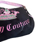 Juicy Couture Y2K hobo bag Black Pink Crown Logo