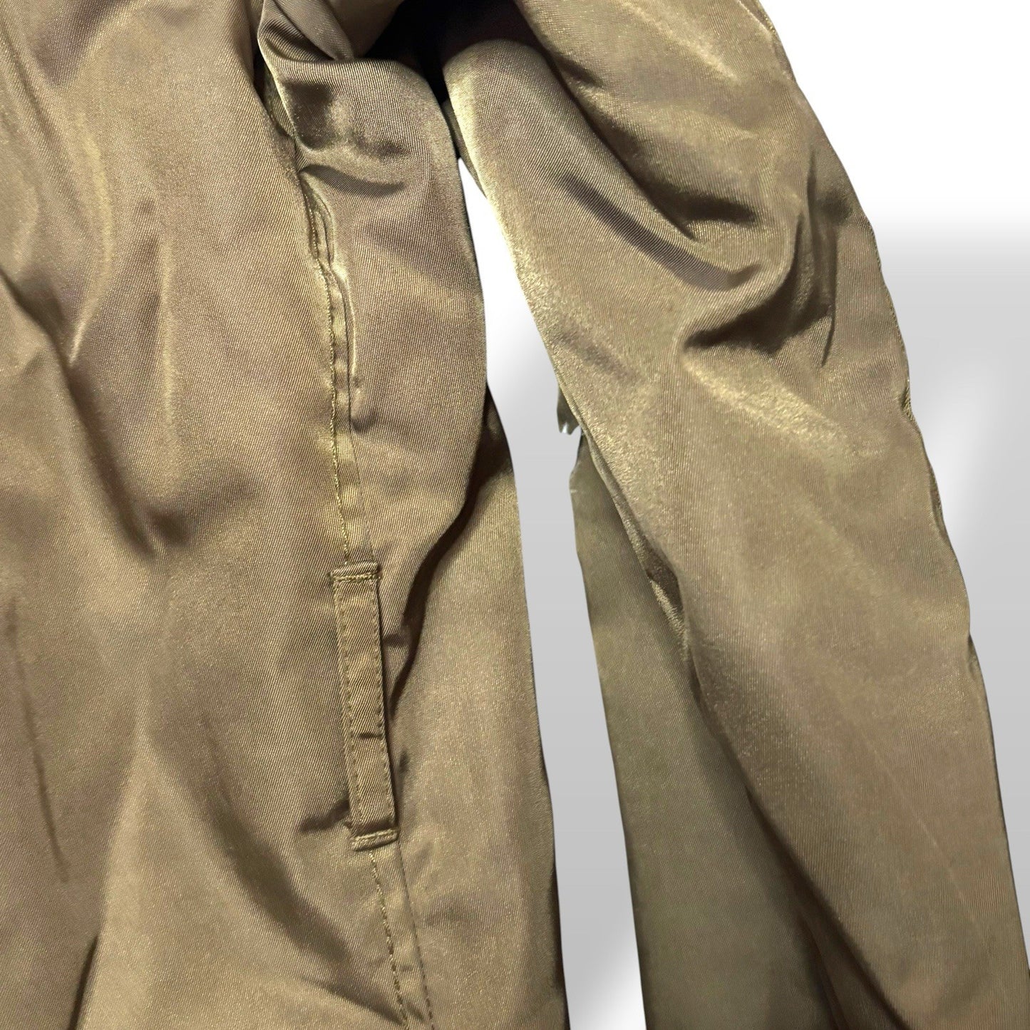 PRADA Womens Jacket Size 40 UK 10 Olive Rain Coat Spring Uniform Style Y2K