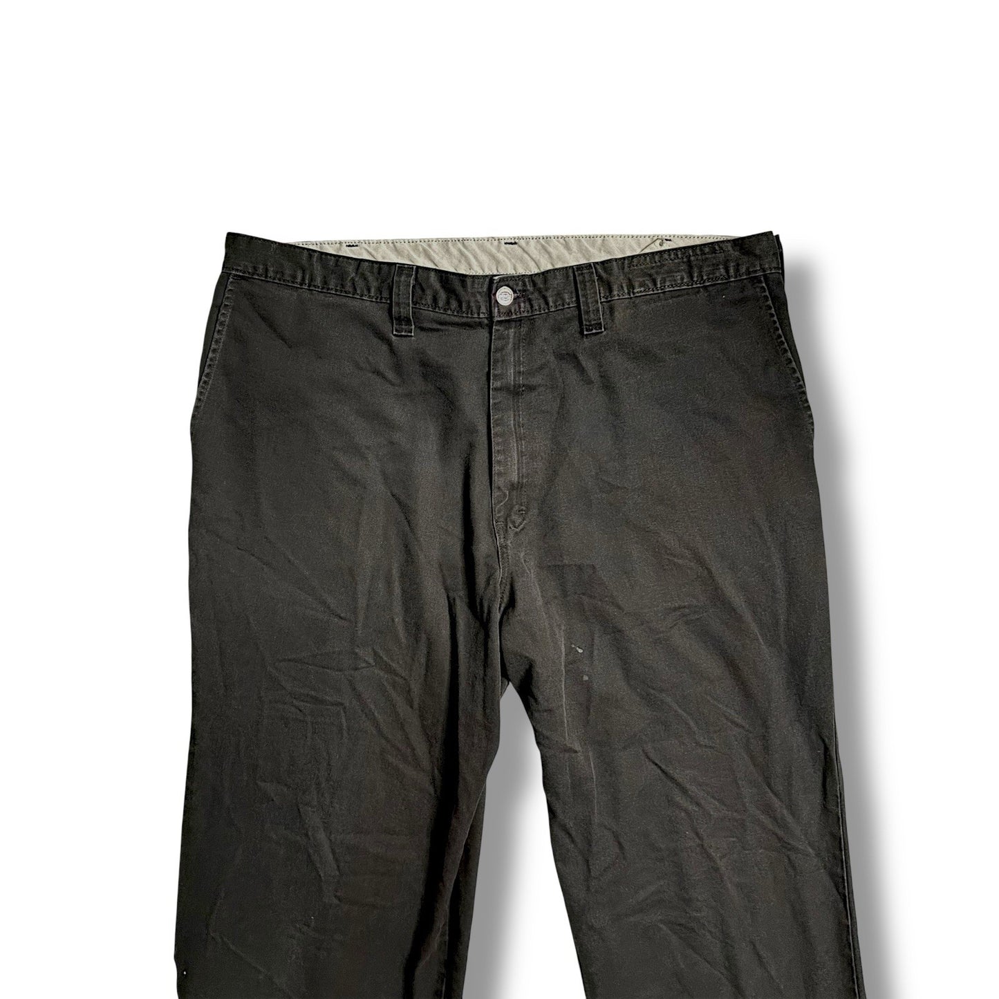 dickies trousers Men 42 In Black Pants Work Casual Jeans Straight Leg Classic