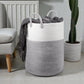 Laundry Basket Dirty Washing Clothes Storage Folding Cotton Organic Hamper Bag