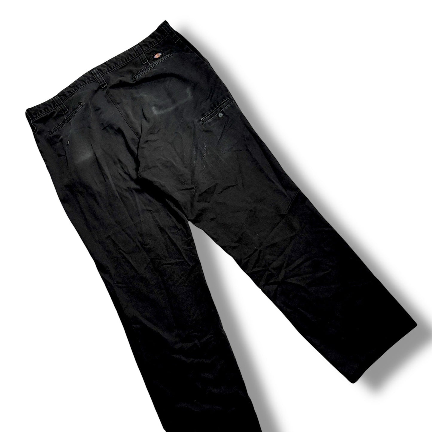 dickies trousers Men 42 In Black Pants Work Casual Jeans Straight Leg Classic