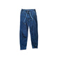 Roberto Cavalli Y2k Velour Track Pants Size S Blue Rhinestone Logo Joggers Uk