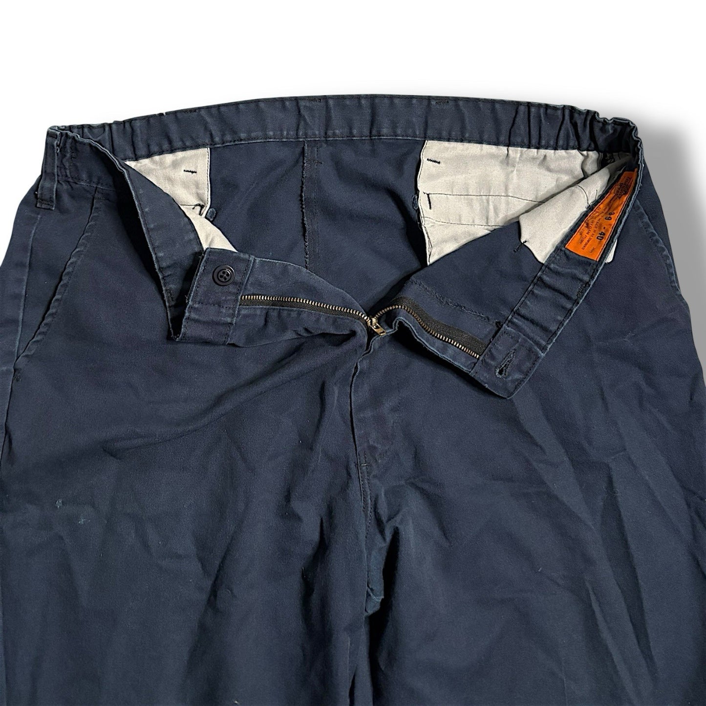 dickies Jeans Men’s 36 In Industrial Pants Navy Vintage Dark Wash Straight Leg