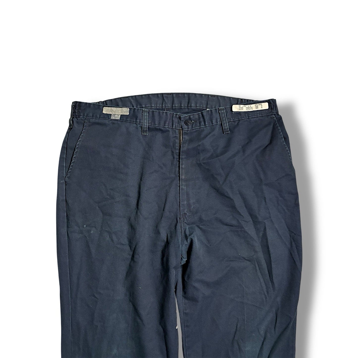 dickies Jeans Men’s 36 In Industrial Pants Navy Vintage Dark Wash Straight Leg