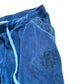 Roberto Cavalli Y2k Velour Track Pants Size S Blue Rhinestone Logo Joggers Uk