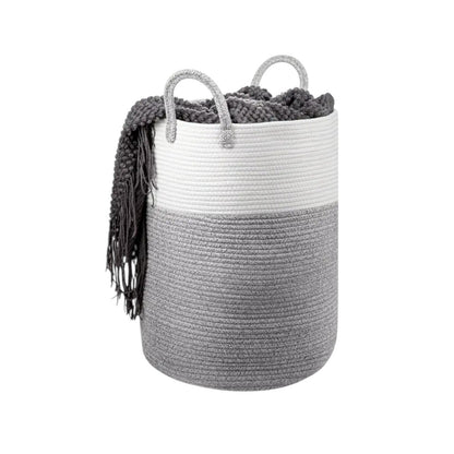 Laundry Basket Dirty Washing Clothes Storage Folding Cotton Organic Hamper Bag