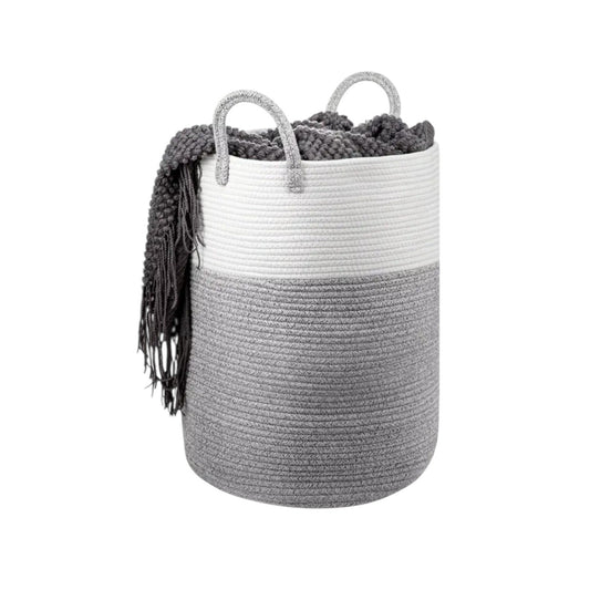 Laundry Basket Dirty Washing Clothes Storage Folding Cotton Organic Hamper Bag