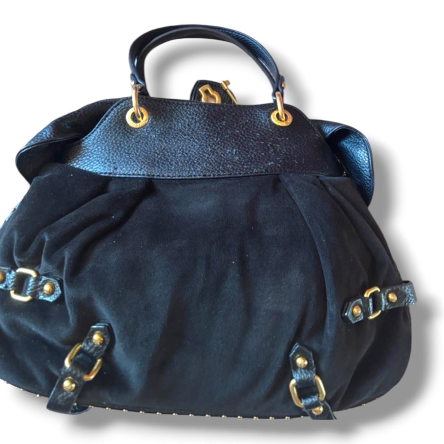 Juicy Couture handbag Black Y2K Style Women’s Shopper Bag gold hardware glamour