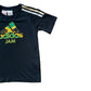 Crop Top T-Shirt Black Petite Adidas Jamaican Flag Print (XS) - Fashion Aftermath