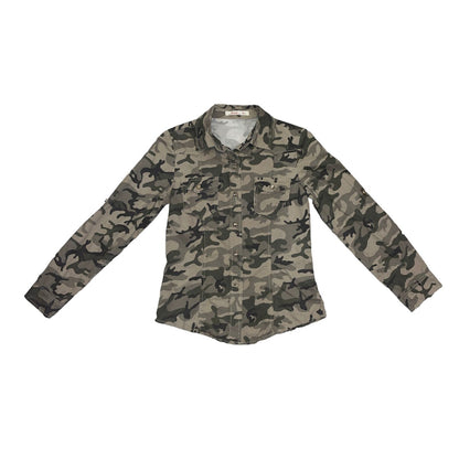 Cargo Shirt Vintage Army Print (M) - Fashion Aftermath