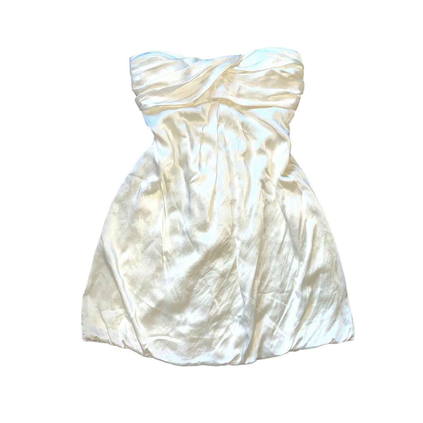 White Silk Dress Fashion Aftermath