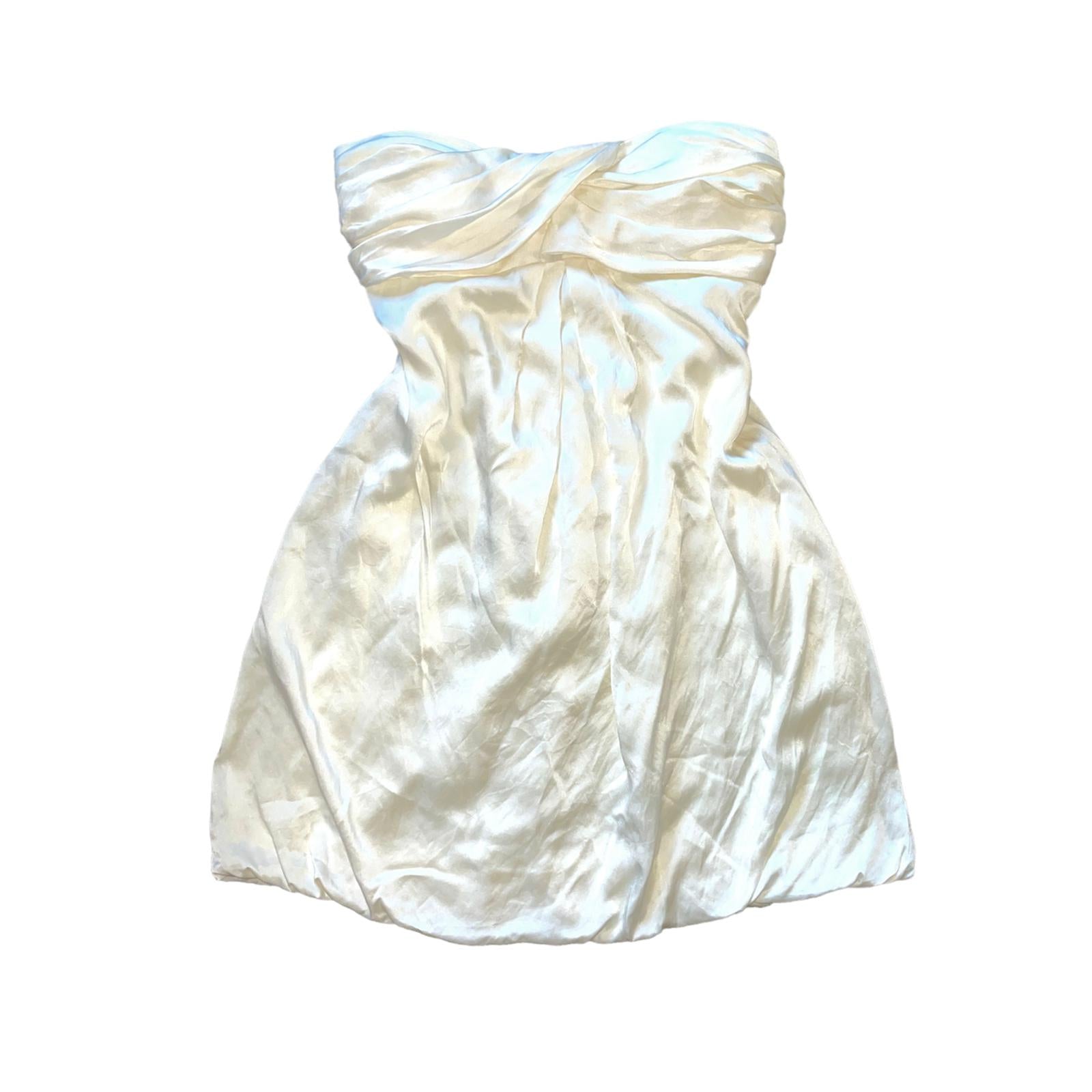 White Silk Dress Fashion Aftermath