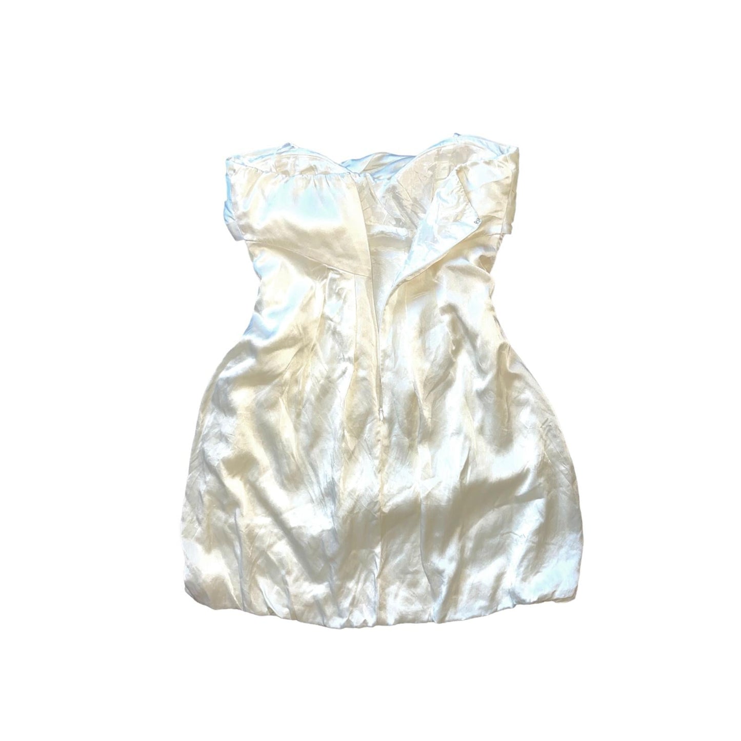 White Silk Dress Fashion Aftermath